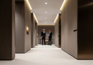 Vue d'ensemble conceptuelle de la souveraineté des données assurée par un LLM privé hébergé en France.