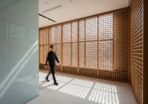 Une illustration conceptuelle montrant la structure des garde-fous pour LLM afin de guider les interactions de l'IA.