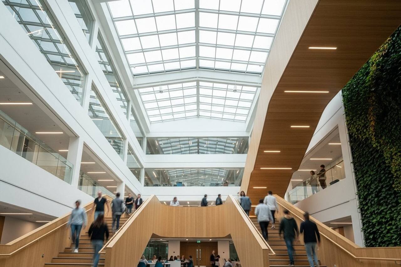 L'IA pour la revue contractuelle Omnisian pour accélérer votre analyse de documents. 7 Concept visuel illustrant comment l'IA pour la revue contractuelle transforme des documents complexes en analyses claires.