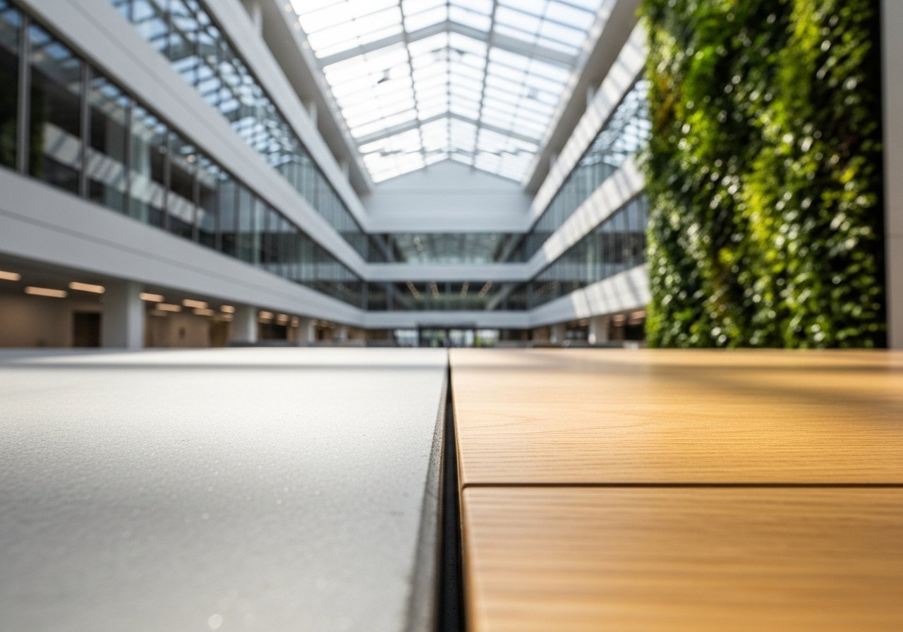 Représentation abstraite de l'extraction de données et de clauses clés par une IA pour la revue contractuelle.