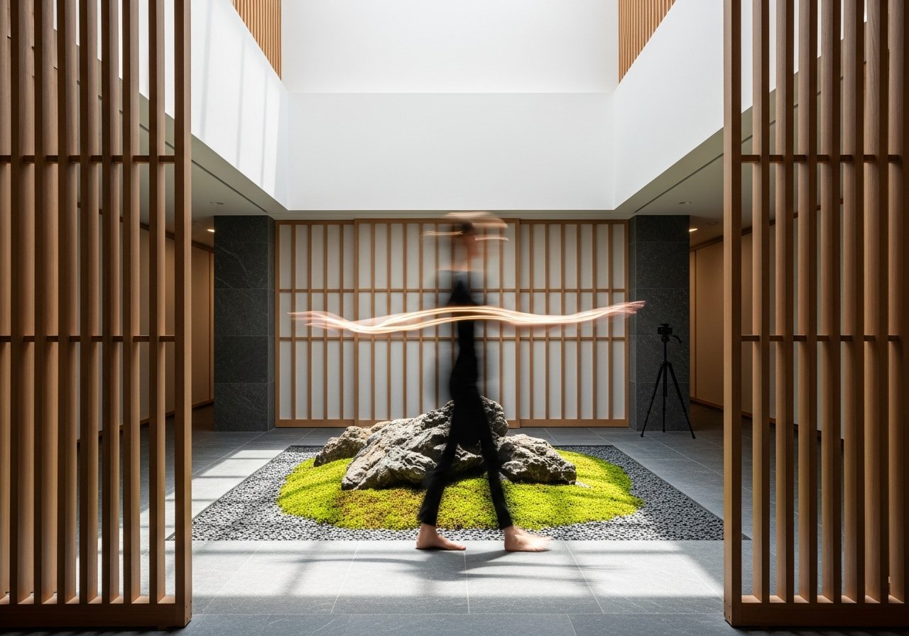 Environnement de travail collaboratif où l'intelligence artificielle d'entreprise soutient la prise de décision stratégique.